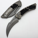 Microtech Hawk w/ Natural Clear Aluminum Handle & Apocalyptic M390MK 166-10APNC