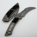 Microtech Hawk w/ Natural Clear Aluminum Handle & Apocalyptic M390MK 166-10APNC