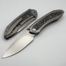 We Knife Winsome Titanium Handles w/ Aluminum Foil Carbon Fiber Inlays & Satin M390 WE23092-2