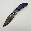North Mountain Blade BBNM ZircuTi Handles w/ Vegas Forge Damascus Bowie