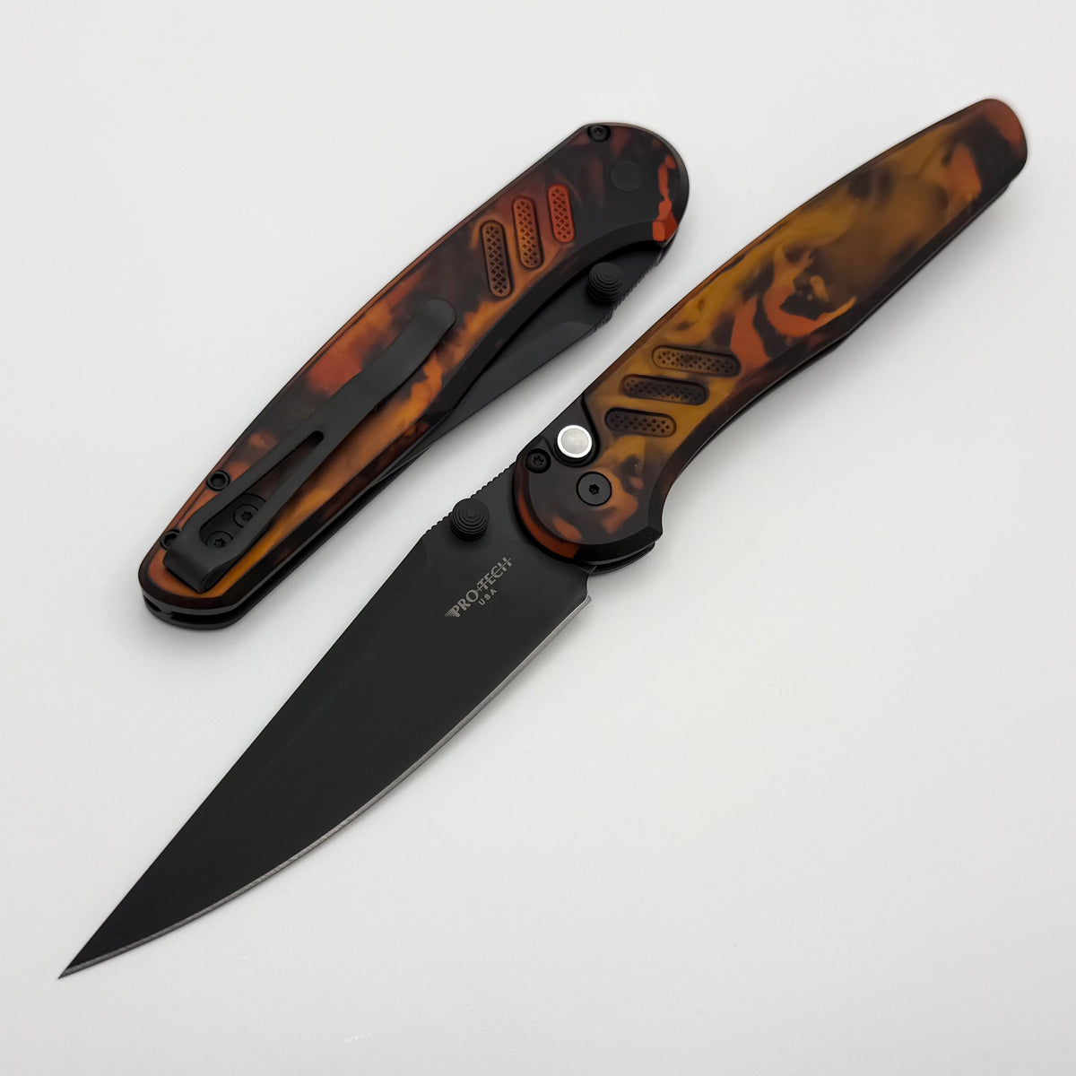 Pro-Tech Avalon Peace Neighbor w/ Del Fuego Aluminum Handle & DLC Magn