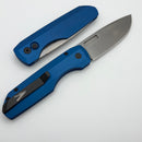 Pro-Tech Vero Designs Synapse 2 Auto w/ Blue Aluminum Handle & Stonewash MagnaMax