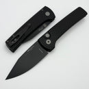 Pro-Tech Chavez Scapegoat Compact Auto w/ Black Textured Carbide Aluminum Handle & DLC MagnaMax RCS1106