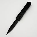 Microtech Dirac Shadow DLC Double Edge Full Serrated  225-3DLCTSH (Consignment)