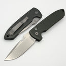 Pro-Tech Les George Rockeye Green Carbide Textured Handle & Stonewash MagnaCut LG3105-Green