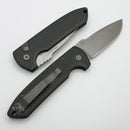 Pro-Tech Les George Rockeye Green Carbide Textured Handle & Stonewash MagnaCut LG3105-Green