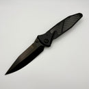 Pre-Owned Microtech Socom Elite M/A DLC Spearpoint w/ Carbon Fiber Inlaid Black Aluminum Handle Signature Series 160-1DLCTCFISS