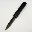 Microtech Dirac Delta Double Edge DLC Fully Serrated Signature Series 227-3DLCTS (Consignment)