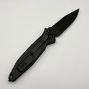 Pre-Owned Microtech Socom Elite M/A DLC Spearpoint w/ Carbon Fiber Inlaid Black Aluminum Handle Signature Series 160-1DLCTCFISS