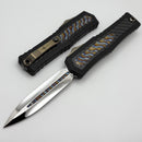 Marfione Custom Atreus w/ Mirror Polish D/E M390MK & Black Aluminum Handle w/ Carbon Fiber & Flamed Titanium Inlay Accents