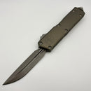Pre-Owned Microtech Scarab 2 Gen 3 Executive w/ Natural Clear Handle & D/E-S Apocalyptic M390MK 1181-10APNC