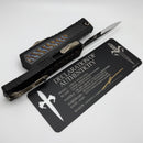 Marfione Custom Atreus w/ Mirror Polish D/E M390MK & Black Aluminum Handle w/ Carbon Fiber & Flamed Titanium Inlay Accents