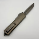 Pre-Owned Microtech Scarab 2 Gen 3 Executive w/ Natural Clear Handle & D/E-S Apocalyptic M390MK 1181-10APNC