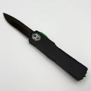 Heretic Knives Colossus Black Friday Special Black Handle w/ Heretic Green Hardware & DLC Recurve Magnacut H042-6A-BFS (Consignment)