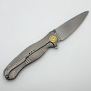 Karbon Buckhorn Titanium Handles w/ Stonewash S35 (Consignment)