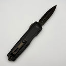 Pre-Owned Microtech Luminary D/E Full Serrated DLC Shadow w/ Tritium Inlaid Slider Signature Series 1270-3DLCTSH