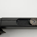 Pre-Owned Microtech Luminary D/E Full Serrated DLC Shadow w/ Tritium Inlaid Slider Signature Series 1270-3DLCTSH