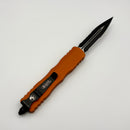 Pre-Owned Microtech Dirac w/  Orange Tangerine Handle & Part Serrated Black D/E 225-2OT