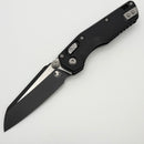 Factory Blem Microtech MSI RAM LOK Mini Black Fluted Aluminum Handles w/ Black M390MK 210M-1FL
