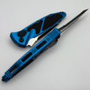 Microtech Socom Elite Auto w/ Blue Handles & Black Tanto Part Serrated 161A-2BL