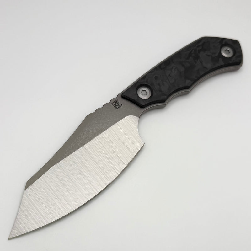 Factory Blem Custom Knife Factory & Rotten Design EVO Fixed Blade w/ M