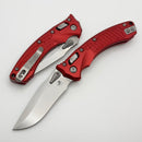 Microtech Amphibian Mini RAM LOK Red Frag Aluminum & Stonewash M390MK 137MRL-10FRRD