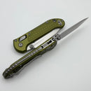 Microtech Knives LUDT Ram-Lok w/ OD Green Frag Handle & Stonewash Tanto 1136RL-10FROD