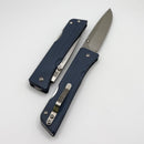 Medford 1881 Knife Works Route 66 w/ Blue Denim G-10 Handle & Tumbled Drop Point S45VN