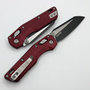 Microtech MSI RAM LOK Mini Merlot Fluted Aluminum Handles w/ Black M390MK 210M-1FLMR