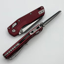 Microtech MSI RAM LOK Mini Merlot Fluted Aluminum Handles w/ Black M390MK 210M-1FLMR