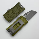 Microtech Exocet II w/ OD Green Aluminum Handle & Apocalyptic Wharncliffe M390MK 1156-10APOD