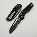 Microtech MSI RAM LOK Mini Black Frag Aluminum Handles w/ Part Serrated Black M390MK 210M-2FR