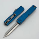 Microtech UTX-70 Gen IV w/ Blue Handle & Stonewash Spartan M390MK 12494-10BL