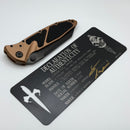 Marfione Custom Knives Socom Elite Warcom DLC Two Tone Apocalyptic w/ Tan Stingray Inlaid Handle & DLC Hardware