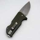 Medford 1881 Knife Works Broadway w/ OD Green G-10 Handle & Tumbled Drop Point S45VN