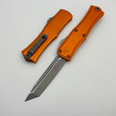 Microtech Knives Mini Hera Apocalyptic T/E M390MK w/ Orange Handle 1704M-10APOR