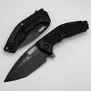 Heretic Knives Medusa Manual Black Aluminum Frame Lock w/ Grip Inlays & DLC MagnaCut H009-6A-T