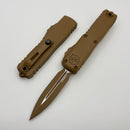 Microtech UTX-85 Gen IV w/ Cerakote Tan Handle & Tan D/E M390MK 12324-1CTA