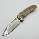 Medford Knife On Belay Bronze Jasmine Fields Handles w/ S45VN Tumbled (Consignment)