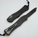 Heretic Hydra V4 w/ Carbon Fiber Handle & DLC Tanto w/ Flamed Accents H406-6A-CF/FTI