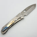 Medford 187 DPT w/ Billowing Flag Tumbled Handles w/ & S90V Tumbled Tanto (Consignment)