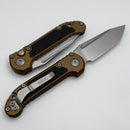 Microtech Knives LUDT Gen III Stonewash Tanto w/ Tan Handle 1136-10TA