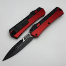 Microtech Glykon Red Handle w/ Black Bayonet M390MK 184-1RD