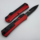Microtech Glykon Red Handle w/ Black Bayonet M390MK 184-1RD