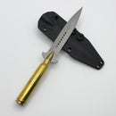 Microtech Letter Opener 300 Win Mag Brass Handle w/ D/E Bead Blast M390MK 531-7