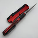 Microtech Glykon Red Handle w/ Black Tanto M390MK 185-1RD