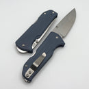 Medford 1881 Knife Works Bourbon w/ Denim Blue G-10 Handle & Tumbled Drop Point S45VN