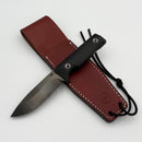 Medford 1881 Knife Works The San w/ Black G-10 & Double Black Oxide 1095 CV Fixed Blade
