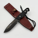 Medford 1881 Knifeworks STA Sniper w/ Black G10 Handles & Double Black Oxide 1095CV Fixed Blade