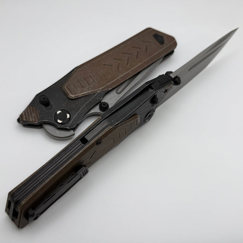 Poikilo Blade Task Cyberkuza S2 Titanium Handles w/ M398 Pattern A